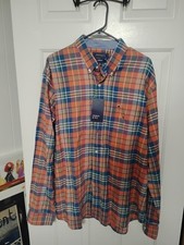 Men's Crown  Ivy Long Sleeve Button Up/Multi Color Plaid Size XL NWT