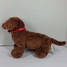 BUILD A BEAR Dachshund Wiener Dog Plush With Red Collar 16" Toy Stuffed Animal