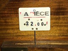 Ancienne étiquette de boucher/charcutier/fromager/poissonnier "LA PIÈCE"