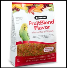 ZuPreem FruitBlend Flavor Pellets Bird Food for Very Small Birds, 10 lb - Daily