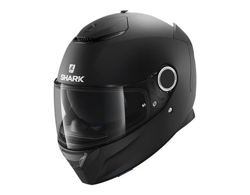 CASCO MOTO INTEGRALE SHARK SPARTAN BLANK MAT TAGLIA XL FIBRA DI VETRO NERO  | eBay