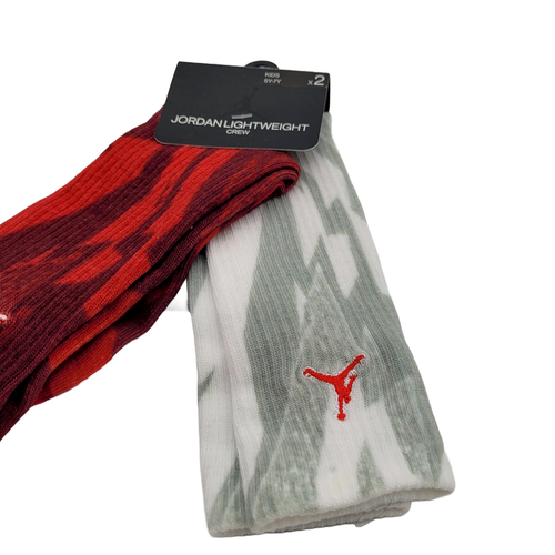 2 PACK 🆕 Jordan Air Essentials 7 Print Socks Basketball BJ0533-R69 Kids 5Y-7Y - Picture 6 of 6