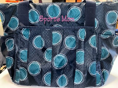 Brand New Thrity-One Bag Monogrammed ''Sports Mom'', Nylon Zippered Top