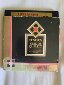 NES TenGen Pac-Man & Gauntlet Games With 1 OEM TenGen Sleeve & 1 black sleeve 