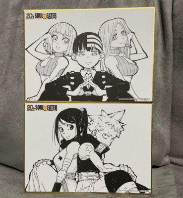 SOUL EATER 20th Anniversary Exhibition Limited Mini Shikishi set of 2 Japan FS