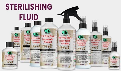 DD ISOPROPYL ALCOHOL 99.9% VARIOUS SIZES ✅ SAME DAY DISPATCH ✅UK MADE FAST DELIVERY