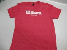 WILSON "WILSON TENNIS" T-SHIRT SOFT POLY COTTON BLEND (HEATHER RED) PROMO ITEM