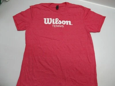 WILSON "WILSON TENNIS" T-SHIRT SOFT POLY COTTON BLEND (HEATHER RED) PROMO ITEM