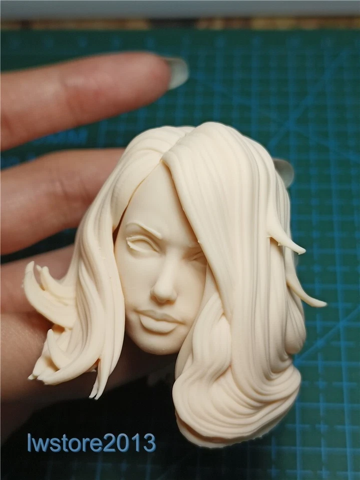 Скульптурная голова 1:12 красная девочка Соня длинные волосы резьба для 6-дюймовой женской фигурки игрушки для тела - Изображение 2 из 4