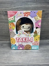 Collectible Squishmallows Take 4 Card Game + Benny The Bigfoot Plush - Brand New