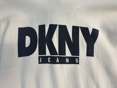 vintage DKNY jeans hoodie sweatshirt adult OSFA 90s donna karan