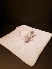 Little Miracles light Blue Elephant Baby Lovey Neck Bow Security Blanket
