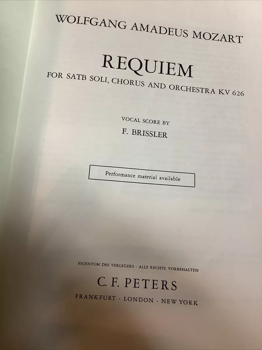 Mozart: Requiem (Edition Peters, No. 76)