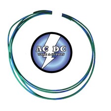 AUTOMOTIVE WIRE 22 AWG HIGH TEMP TXL WIRE GREEN WITH BLUE STRIPE 50 FT COIL