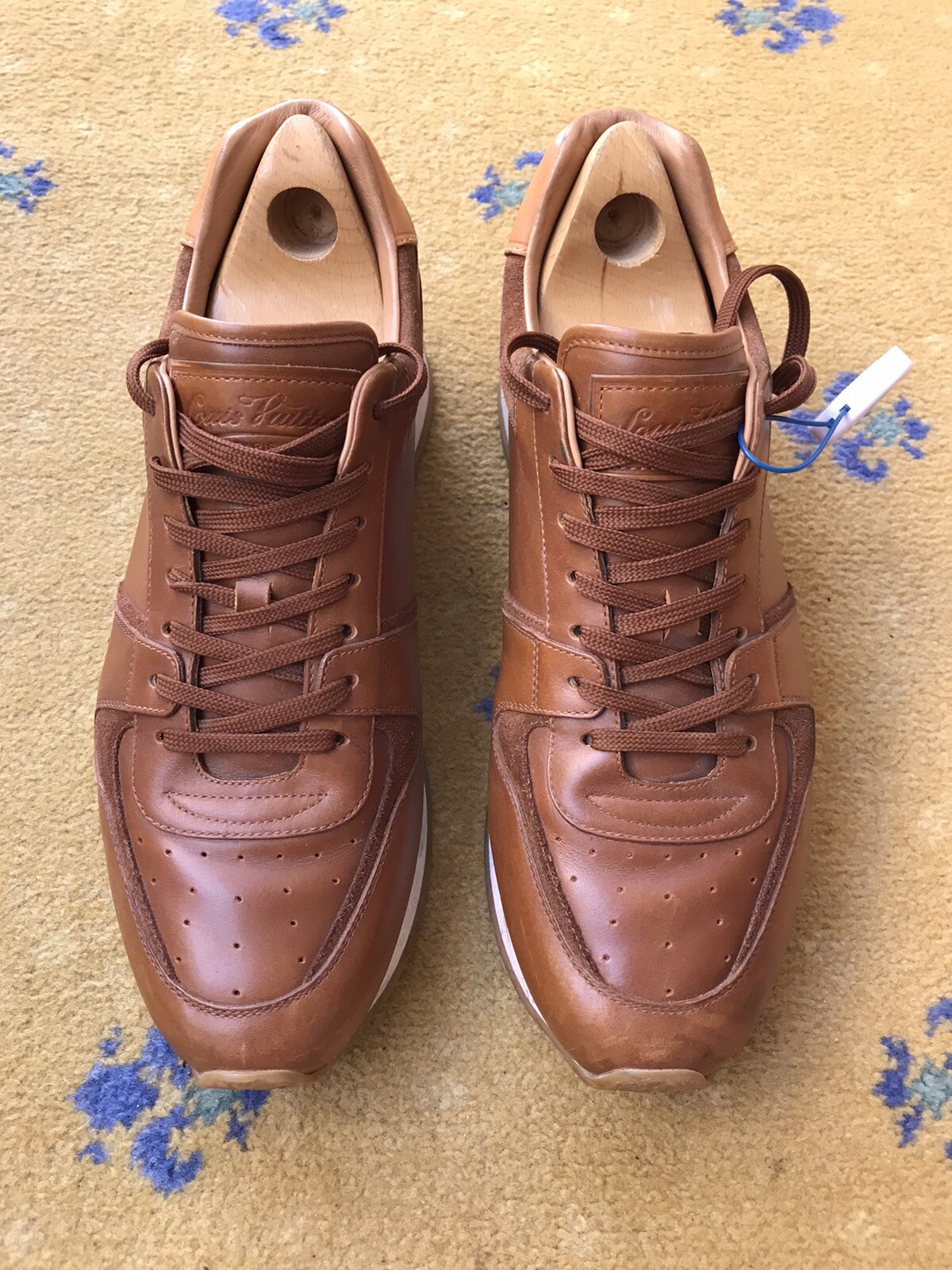 Louis Vuitton Trainers Sneakers Shoes Run Away Suede Leather Mens UK 9 US 10 43 thumbnail 13