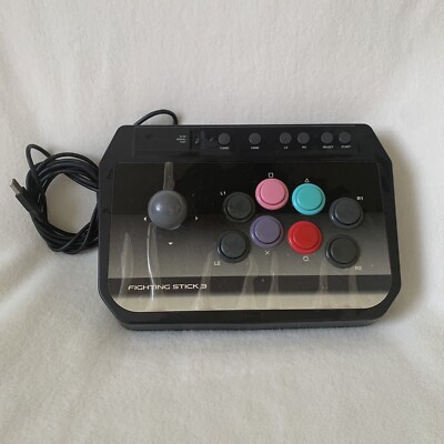 PlayStation Ps3 Hori FIGHTING STICK FS3 USB Wired Arcade Joystick