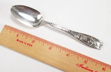 One Antique 1887 Towle USA Pomona Sterling Silver Five O'Clock Teaspoon 5-1/2"
