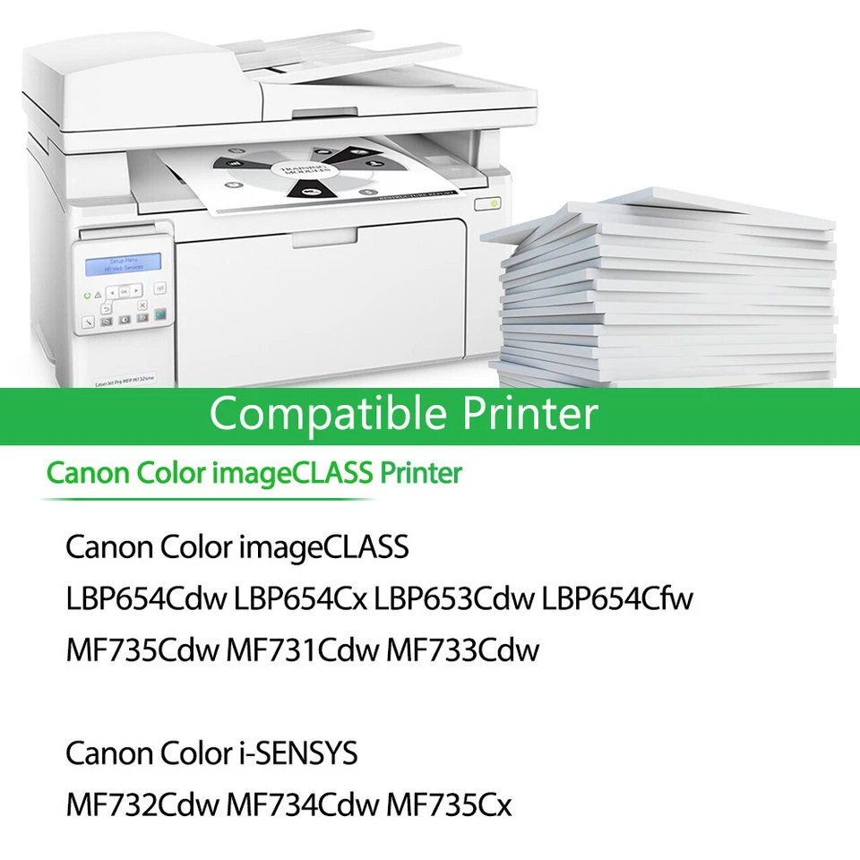 3PK Toner Fits For Canon 046H imageCLASS LBP654Cx LBP653Cdw LBP654Cfw MF731Cdw - Image 2 of 4
