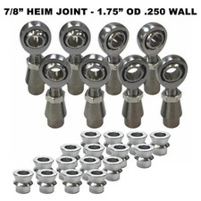 4 Link Rod End Kit 78 Chromoly Heim 1.75 Inch Od Tubing .250 With Spacers 4 Link Rod End Kit 78 Chromoly Heim 1.75 Inch Od Tubing .250 With Spacers