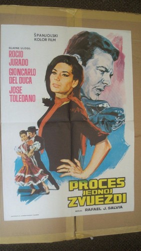 Proces Jednoj Zvijezdi Original Yugoslavian Movie Poster 1966