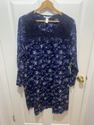 Adonna Blue Floral Nightgown With Lace Trim Long Sleeve Size 2xl — photo 2