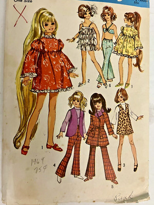 VTG Simplicity 8519 Crissy 17½  Sasha Doll Clothes Taylor Swift Fringe Dress FF