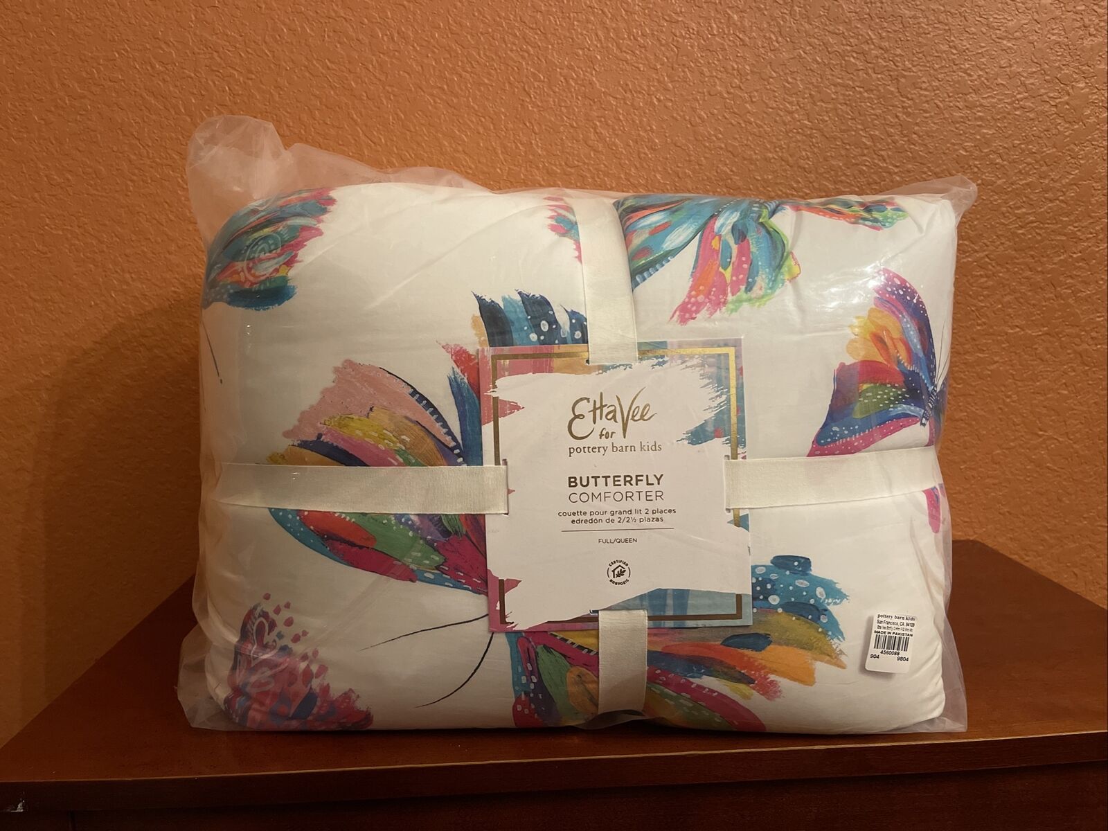 Pottery Barn Kids Teen Ettavee Butterfly Queen Comforter 100% Cotton Full quilt Zaskakująca wyjątkowa wartość