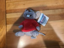 Vintage Disney Store Exclusive Bean Bag Plush Bernard from the Rescuers, Nice 