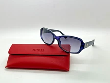 GUESS WOMEN'S SUNGLASSES FRAME MODEL GU7410 90C CRYSTAL PURPLE 55-16-135MM