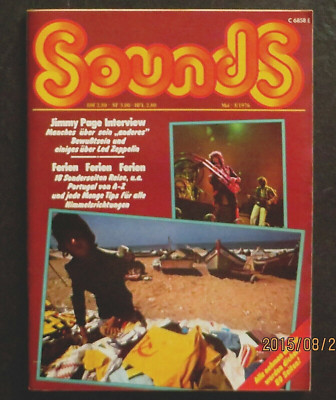 Sounds 05/76 Titelbild: Led Zeppelin,Ferien 76,Jimmy Page,Patty Smith,Neil Young