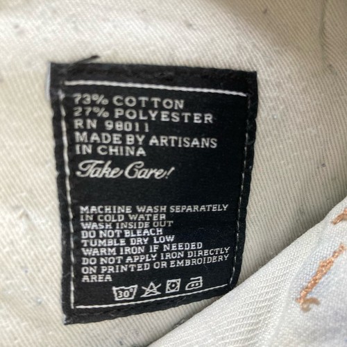 Akoo Bleach Dye Straight Relax Jeans Men’s 42x33 - Picture 10 of 14