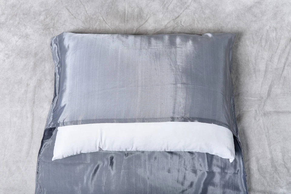 Forro de saco de dormir de seda pura individual para camping senderismo albergue viaje Foto 3 de 4