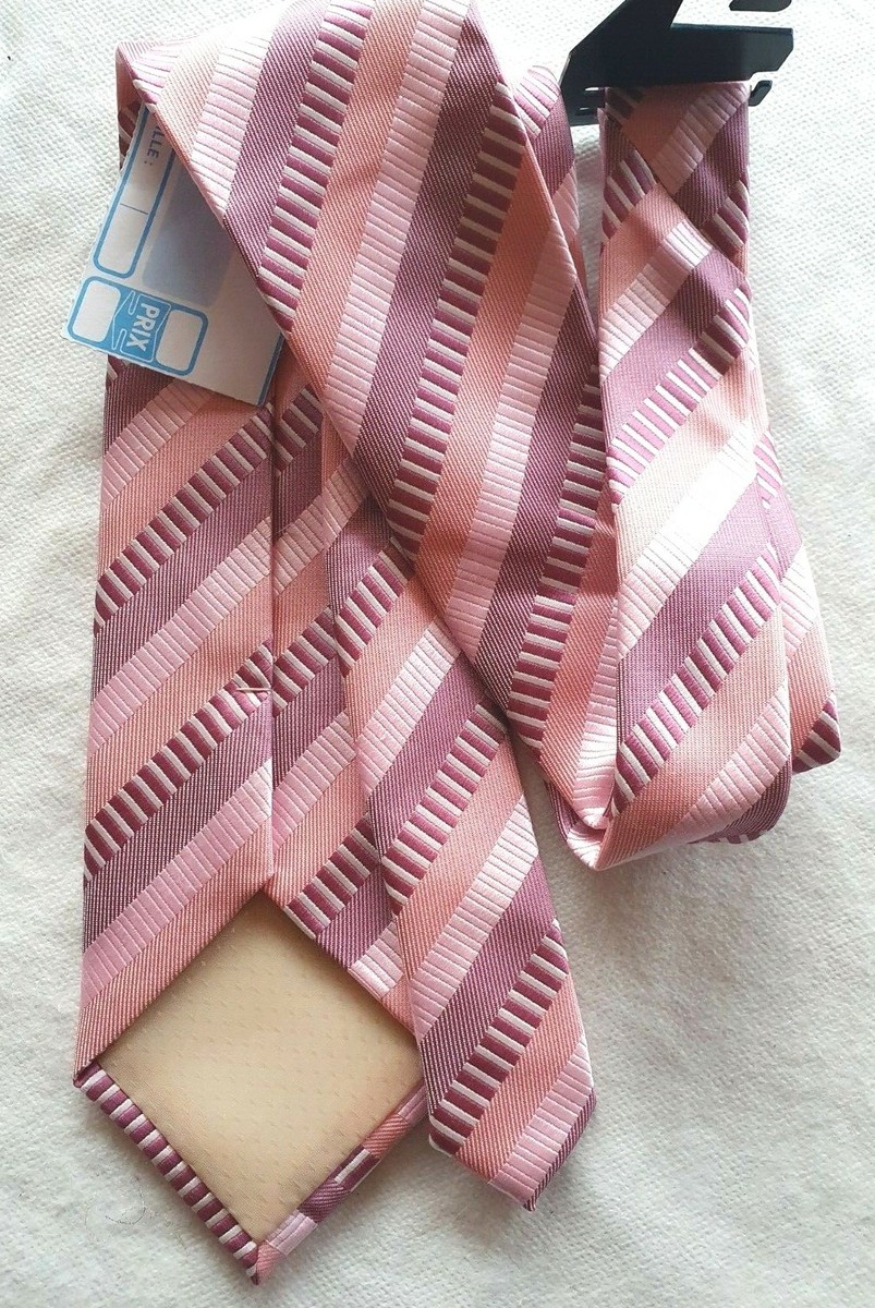 Cravate Artesie Rose Fushia Neuve 100% Polyester Avec étiquettes