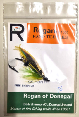 Rogan of Donegal Salmonfly Lachsfliege Green Highlander 5/0 neu