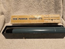 Vintage Bausch Lomb Ten Power Telescope 61-41-10 w/Box Balscope Spotter New York