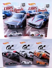 MATTEL carded lot 5 HOTWHEELS Cars & Coffee Gran Turismo BMW McLaren FordGT 2017