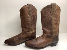 VTG MENS SMOKY MOUNTAIN COWBOY BROWN BOOTS SIZE 9 D