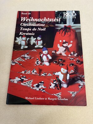 Vintage German RICO DESIGNS Counted X-stitch Booklet - Christmas Time #20