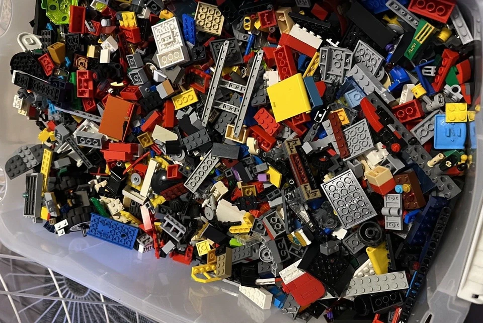 1 Kg  LEGOSteine, Sonderteile, Bausteine, Räder, Platten, Star Wars, Ninjago usw - Bild 2 von 2