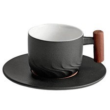  Cappuccino Cup Ceramics Espresso Cups Coffee Mugs with Saucers Latte