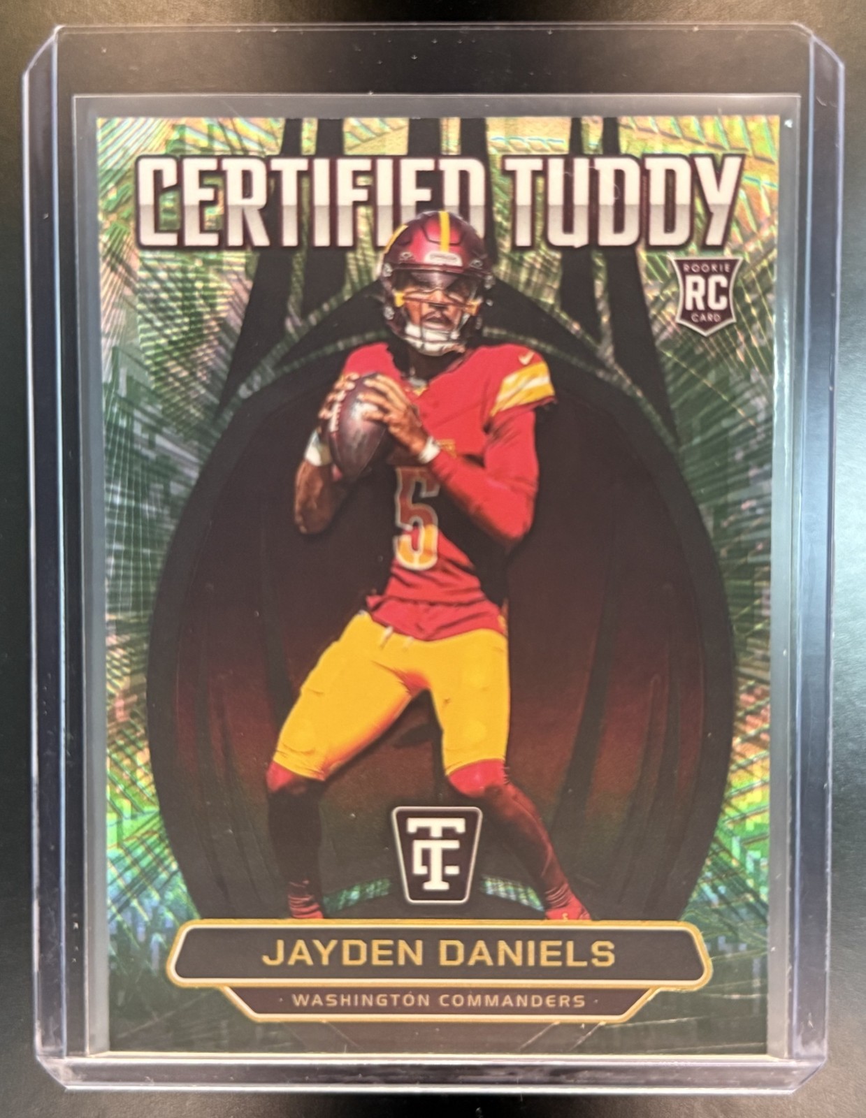 Jayden Daniels Panini Totally Certified Certified Tuddy #4 Mirror Platinum Camo
