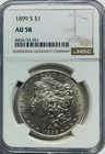 1899-S Morgan Dollar - NGC AU58 - Beautiful White Coin