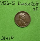 1926 S Lincoln Wheat Cent / Penny 1c Xf Extra Fine