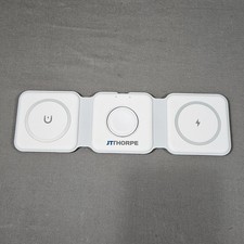 3 In 1 Wireless Charging Station for Apple/Android-Foldable-Magnetic-White-USB C