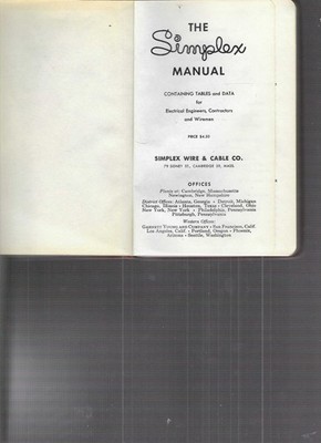 Simplex Manual by Simplex Wire & Cable Co. (1959) #66902