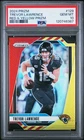 2024 PANINI PRIZM RED & YELLOW PRIZM #129 TREVOR LAWRENCE 23/44 PSA 10