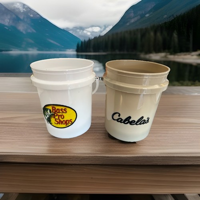 #ad #ad Lot Of 2 Bass Pro Shops Cabela’s Bucket $6.00