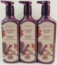 3 New Bath & Body Works AUTUMN DRIVE 8 Fl Oz ...