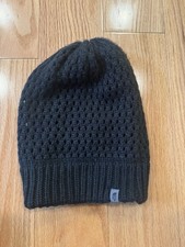 The North Face Oversized Beanie Hat Black OSFA Excellent Condition