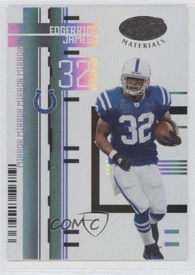 2005 Leaf Certified Materials Mirror White 83/150 Edgerrin James #51 HOF 0b5